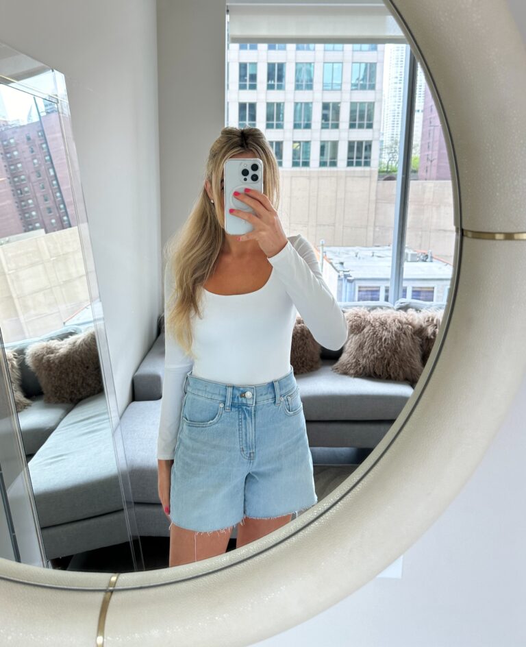 denim shorts